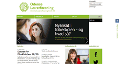 Desktop Screenshot of odenselaererforening.dk